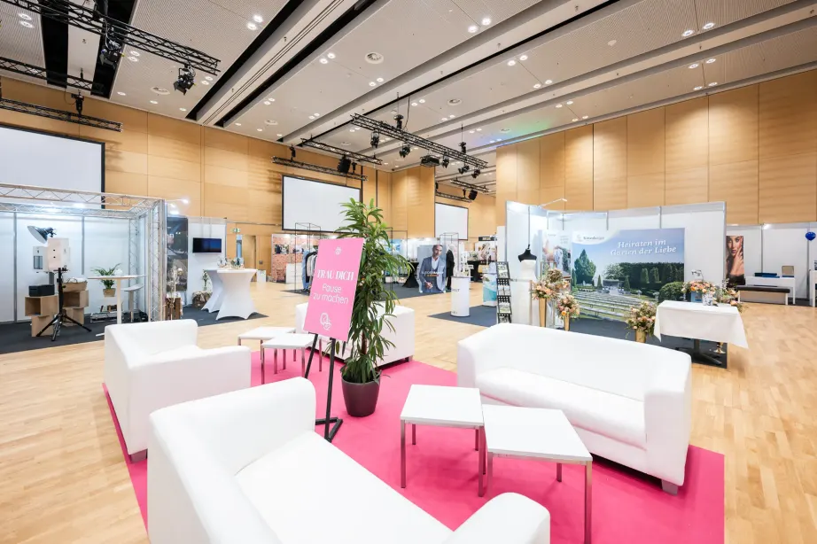 Lounge-Bereich der Messe